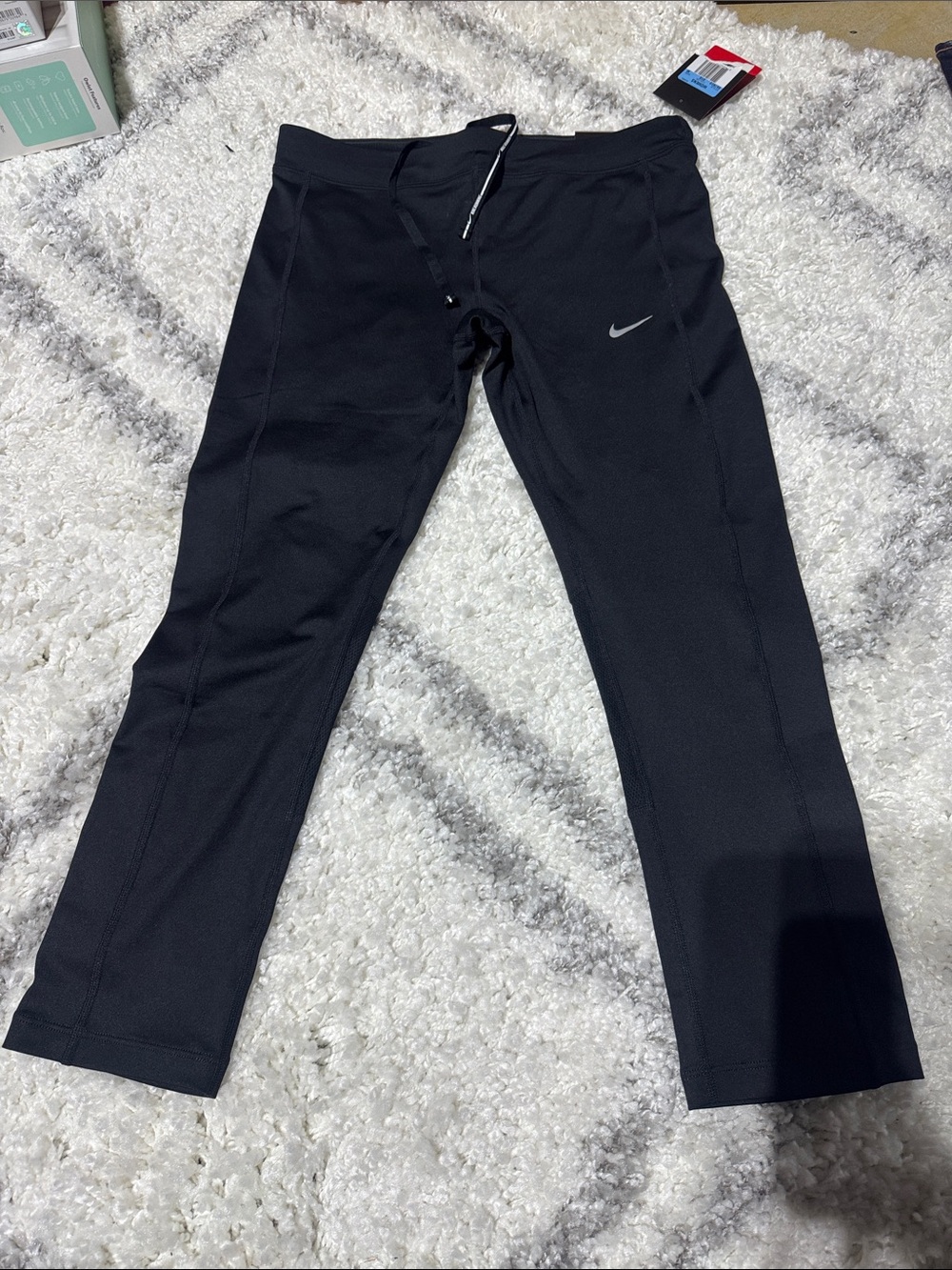 Nike women’s  Black Athletic Joggers with Reflective Swoosh essential 667623-010